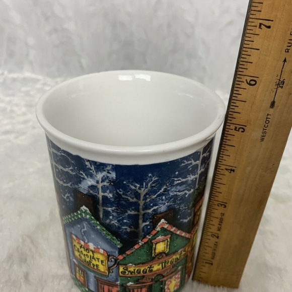 Extra Large Mug Christmas Shoppe Hot Cocoa Firesid - Picture 3 of 6